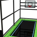 Small size trampline play area