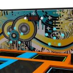 Small size trampline play area