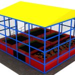 Outdoor trampoline park