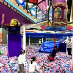 Commercial trampoline park with sponge pit indoor playground children’s indoor trampoline slide combination