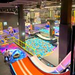 Commercial trampoline park with sponge pit indoor playground children’s indoor trampoline slide combination