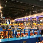 Commercial trampoline park with sponge pit indoor playground children’s indoor trampoline slide combination