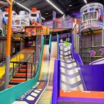 Commercial trampoline park with sponge pit indoor playground children’s indoor trampoline slide combination