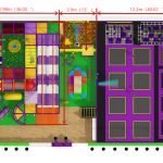 Trampoline area for birthday party