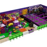 Trampoline area for birthday party