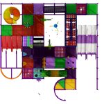 Trampoline area for birthday party