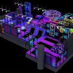 Outdoor trampoline park