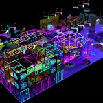 Outdoor trampoline park