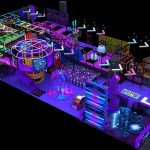 Outdoor trampoline park